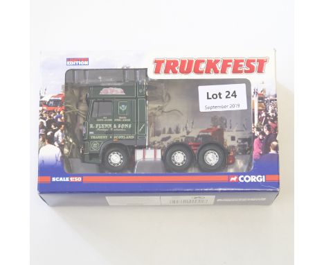 Manufacturer  - Corgi | Description - DAF XF Tractor Unit - R.Flynn &amp; Sons | Stock Code - CC13244 | Model Condition - 5/5