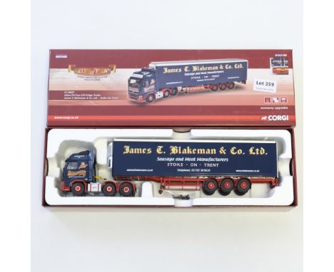 Manufacturer  - Corgi | Description - Volvo FH Fridge Trailer - James T.Blakeman &amp; Co LTD | Stock Code - CC14027 | Model 