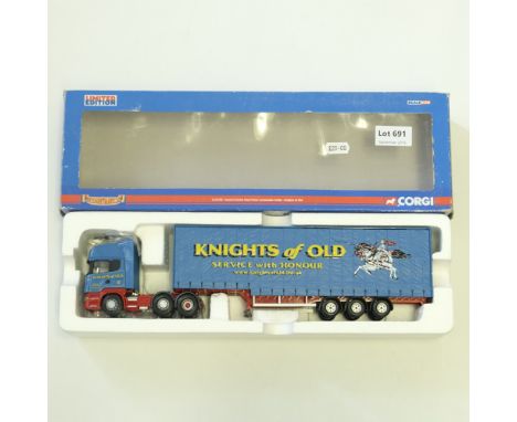 Manufacturer  - Corgi | Description - Scania R Series Curtainside Trailer - Knights of Old | Stock Code - CC13706 | Model Con