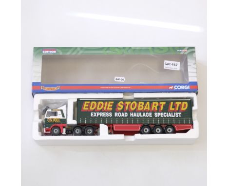 Manufacturer  - Corgi | Description - MAN TGA XXL Curtainside - Eddie Stobart Ltd | Stock Code - CC13415 | Model Condition - 