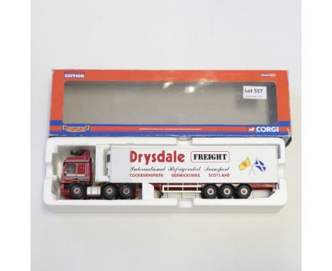 Manufacturer  - Corgi | Description - DAF CF Fridge Trailer - Drysdale Freight | Stock Code - CC13606 | Model Condition - 5/5
