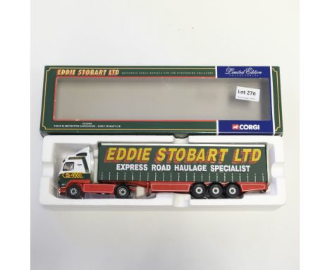 Manufacturer  - Corgi | Description - Volvo Globetrotter Curtainside - Eddie Stobart Ltd | Stock Code - CC12401 | Model Condi