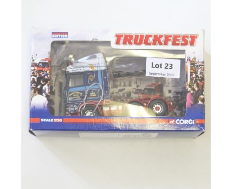 Manufacturer  - Corgi | Description - Truckfest DAF XF Space Cab - Robert Laidlaw | Stock Code - CC13220 | Model Condition - 