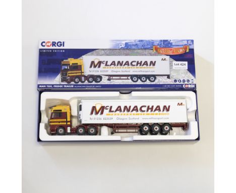 Manufacturer  - Corgi | Description - MAN TGX Fridge Trailer - McLanachan Transport Limited | Stock Code - CC15212 | Model Co