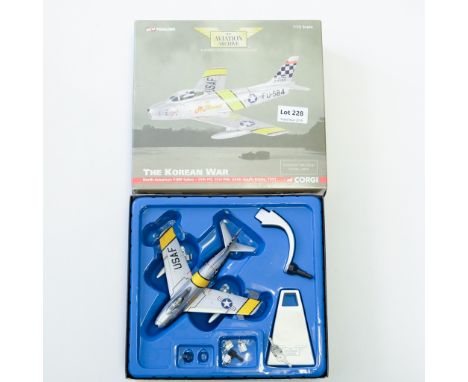 Manufacturer  - Corgi | Description - F-86F Sabre 25th FIS USAF South Korea 1951 | Stock Code - AA35801 | Model Condition - 4