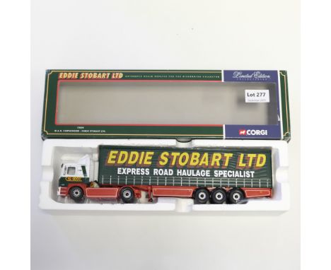 Manufacturer  - Corgi | Description - M.A.N. Curtainside Trailer - Eddie Stobart LTD | Stock Code - 75804 | Model Condition -