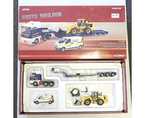 Manufacturer  - Corgi | Description - MAN TGA Nooteboom Trailer &amp; JCB 456 Load &amp; Vauxhall Van - R Collectt &amp; Sons