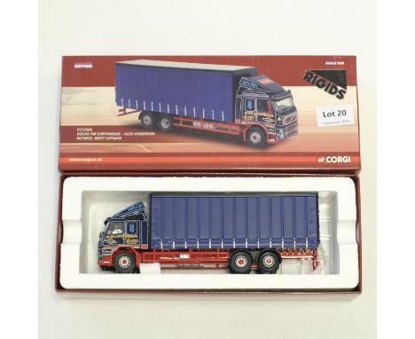 Manufacturer  - Corgi | Description - Volvo FM Curtainside - Alex Anderson | Stock Code - CC13526 | Model Condition - 5/5 | B