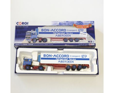 Manufacturer  - Corgi | Description - Volvo F12 Reefer Trailer - Bon-Accord Transport | Stock Code - CC15509 | Model Conditio