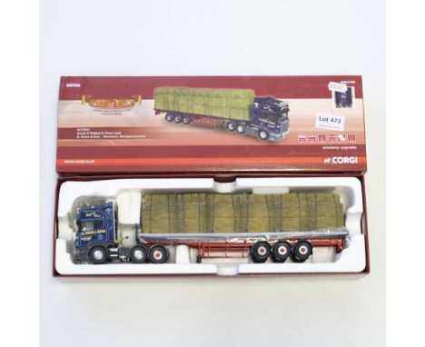 Manufacturer  - Corgi | Description - Scania R Flatbed &amp; Straw Load - G.Owen &amp; Sons | Stock Code - CC13721 | Model Co