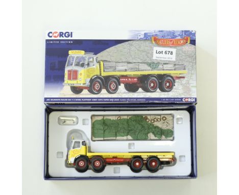 Manufacturer  - Corgi | Description - AEC Mammoth Major MK V 8 Wheel Platform Lorry With Oaoer Bag Load - Munro Transport | S