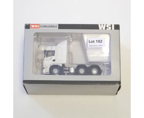 Manufacturer  - WSI | Description - Scania Highline 6x2 White | Stock Code - 9176 | Model Condition - 5/5 | Box Condition - 3