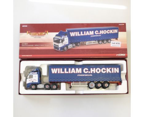 Manufacturer  - Corgi | Description - Volvo FH Curtainside - William C Hockin Transport LTD | Stock Code - CC14011 | Model Co