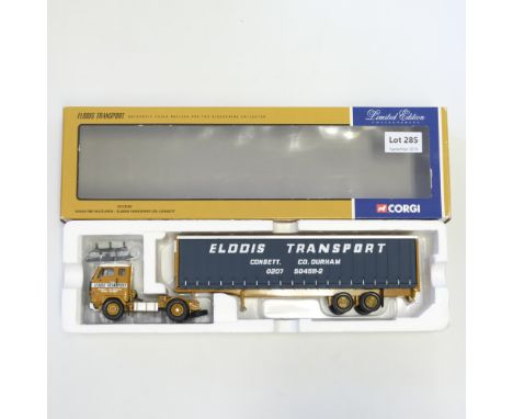 Manufacturer  - Corgi | Description - Volvo F88 Tautliner - Elddis Transport | Stock Code - CC13103 | Model Condition - 5/5 |