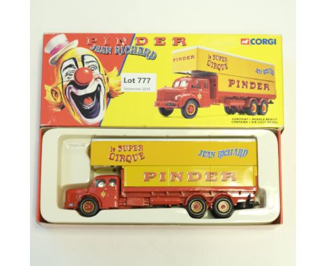 Manufacturer  - Corgi | Description - Berliet GLR8 Fourgon Avec Capucine - Pinder Circus | Stock Code - 73301 | Model Conditi