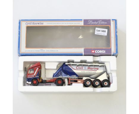 Manufacturer  - Corgi | Description - Leyland DAF 85 Powder Tanker - Cyril Knowles | Stock Code - 75901 | Model Condition - 3