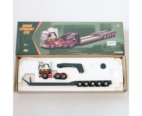 Manufacturer  - Corgi | Description - Scania Low Loader Trailer - Eddie Stobart Ltd  | Stock Code - CC12203 | Model Condition