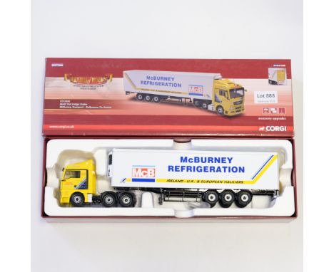 Manufacturer  - Corgi | Description - MAN TGX Fridge Trailer - McBurney Transport | Stock Code - CC15205 | Model Condition - 