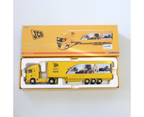 Manufacturer  - Corgi | Description - DAF XF Space Cab Exhibition Unit - JCB | Stock Code - CC13237 | Model Condition - 5/5 |