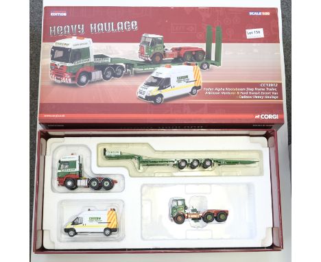 Manufacturer  - Corgi | Description - Foden Alpha Nooteboom Step Frame Trailer, Atkinson Venturer &amp; Ford Transit Van - Ca