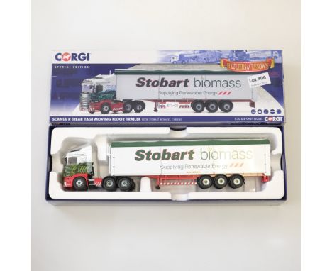 Manufacturer  - Corgi | Description - Scania R Moving Floor Trailer - Eddie Stobart Biomass | Stock Code - CC13756 | Model Co