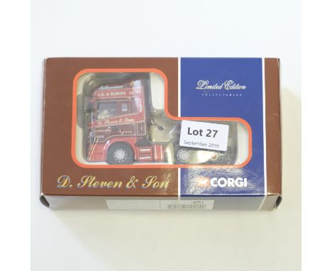 Manufacturer  - Corgi | Description - Scania Topline Tractor Unit - D.Steven &amp; Son Of Wick | Stock Code - CC12904 | Model