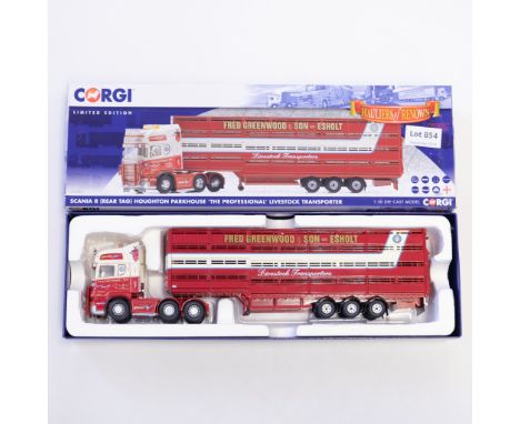 Manufacturer  - Corgi | Description - Scania R Houghton Parkhouse - Fred Greenwood &amp; Son | Stock Code - CC13732 | Model C