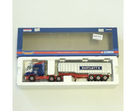 Manufacturer  - Corgi | Description - Scania T Topline Bulk Tipper - J.J. Bartlett Haulage Ltd | Stock Code - CC12813 | Model