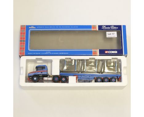 Manufacturer  - Corgi | Description - Scania T Log Trailer - J&amp;G Riddell LTD | Stock Code - CC12806 | Model Condition - 3