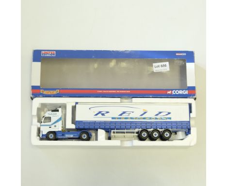 Manufacturer  - Corgi | Description - Volvo FH Curtainside - Reid Transport Group | Stock Code - CC14003 | Model Condition - 