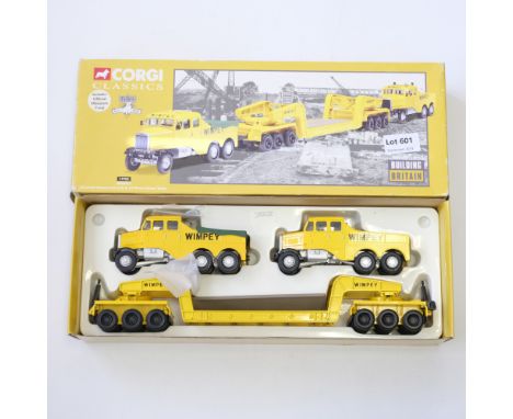 Manufacturer  - Corgi | Description - Scammell Constructor x 2 &amp; 24 Wheel Girder Trailer - Whimpey | Stock Code - 17702 |