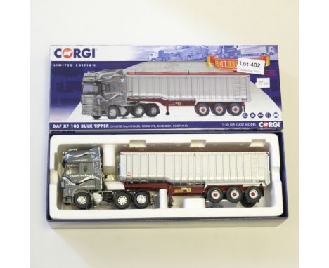 Manufacturer  - Corgi | Description - DAF XF 105 Bulk Tipper - Christie MacDonald | Stock Code - CC14113 | Model Condition - 