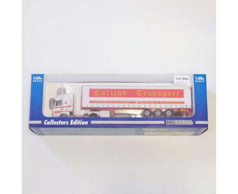 Manufacturer  - Universal Hobbies | Description - Scania Curtainside Trailer - Collins Transport | Stock Code - 5616A | Model