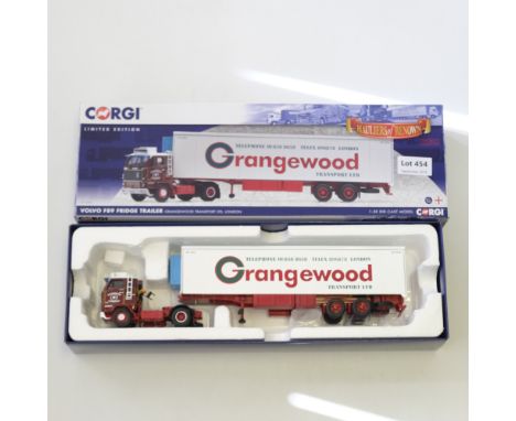 Manufacturer  - Corgi | Description - Volvo F89 Fridge Trailer - Grangewood Transport LTD | Stock Code - CC15602 | Model Cond