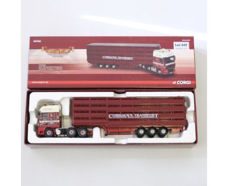 Manufacturer  - Corgi | Description - DAF 105 Livestock Transporter - Comacks Transport | Stock Code - CC14105 | Model Condit