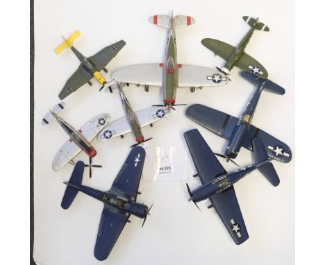 Manufacturer  - ? | Description - 8 Assorted Loose Aircraft | Stock Code - ? | Model Condition - 3/5 | Box Condition - 0/5 | 