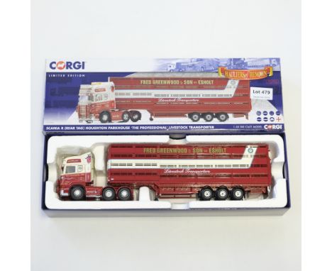 Manufacturer  - Corgi | Description - Scania R Houghton Parkhouse - Fred Greenwood &amp; Son | Stock Code - CC13732 | Model C