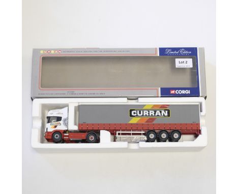 Manufacturer  - Corgi | Description - Scania Topline Curtainside - D.Curran &amp; Sons LTD | Stock Code - CC12907 | Model Con