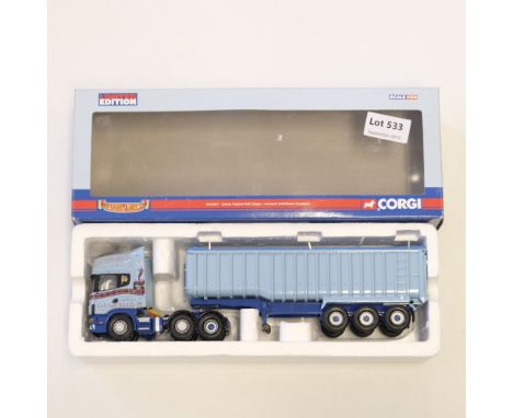 Manufacturer  - Corgi | Description - Scania Topline Bulk Tipper - Kenneth McWilliam Transport | Stock Code - CC12921 | Model