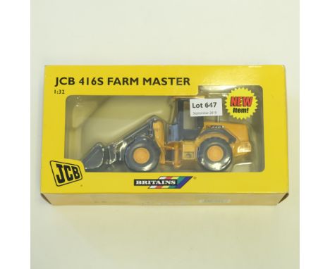 Manufacturer  - Britains | Description - JCB 416S Farm Master | Stock Code - 42018 | Model Condition - 5/5 | Box Condition - 