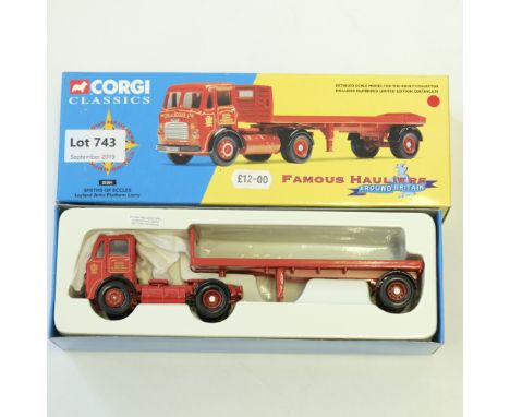 Manufacturer  - Corgi | Description - Leyland Artic Platform Lorry - Smiths Of Eccles | Stock Code - 25201 | Model Condition 