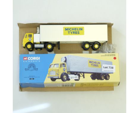 Manufacturer  - Corgi | Description - Leyland Beaver Box Trailer - Michelin Tyres | Stock Code - 24701 | Model Condition - 2/