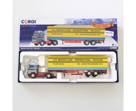 Manufacturer  - Corgi | Description - Volvo F89 Tilt Trailer - H.G. Brown &amp; Son | Stock Code - CC15603 | Model Condition 