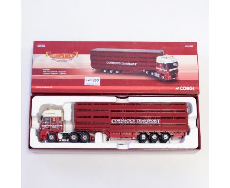 Manufacturer  - Corgi | Description - DAF 105 Livestock Transporter - Comacks Transport | Stock Code - CC14105 | Model Condit