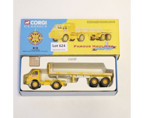 Manufacturer  - Corgi | Description - Bedford S Artic Trailer &amp; Pallets - J.W. Richards | Stock Code - 19802 | Model Cond