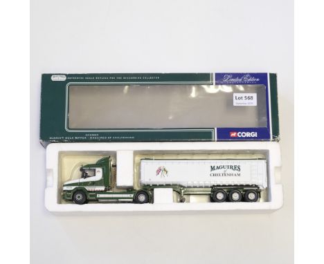 Manufacturer  - Corgi | Description - Scania T Bulk Tipper - Maguires Of Cheltenham | Stock Code - CC12803 | Model Condition 