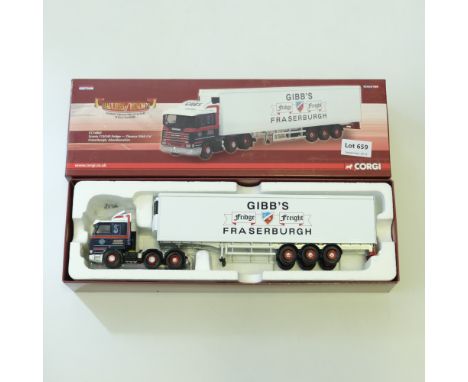 Manufacturer  - Corgi | Description - Scania 113/143 Fridge - Thomas Gibb LTD | Stock Code - CC14802 | Model Condition - 5/5 