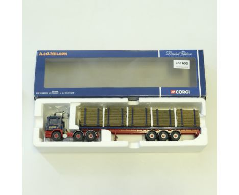 Manufacturer  - Corgi | Description - ERC EC Series Log Trailer - A&amp;J Nelson LTD | Stock Code - CC11908 | Model Condition