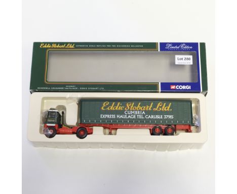 Manufacturer  - Corgi | Description - Scammell Crusader Tautliner - Eddie Stobart | Stock Code - CC12607 | Model Condition - 