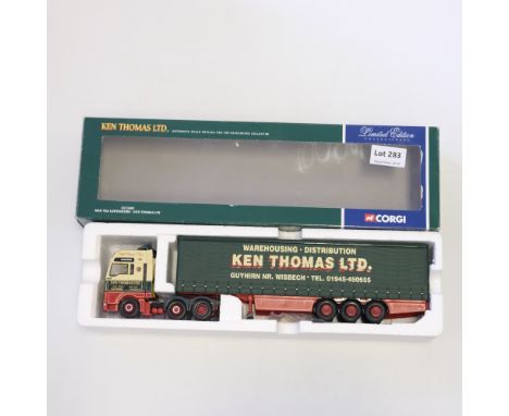 Manufacturer  - Corgi | Description - MAN TGA Curtainside - Ken Thomas LTD | Stock Code - CC13403 | Model Condition - 5/5 | B